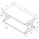 Silver Spring 44 X 22 inch White Accent Table or Coffee Table