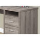 Ramapo 79 X 47 inch Dark Taupe and Silver Computer Desk