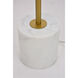 Oyster Bay 63 inch 40 watt Brass Floor Lamp Portable Light