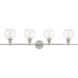 Syracuse 4 Light 38 inch Chrome Wall sconce Wall Light