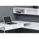 Lewisboro 59 X 59 inch White and Silver Computer Desk