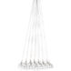 Bushkill 37 Light 33 inch Satin Nickel Multi-Light Pendant Ceiling Light