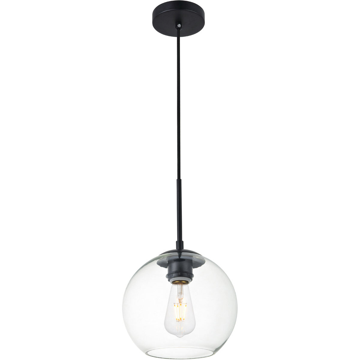 Huntington 1 Light 8 inch Black Pendant Ceiling Light