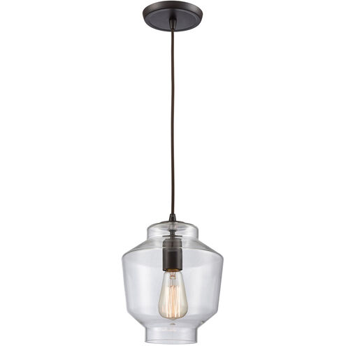 Chambersburg 1 Light 8 inch Oil Rubbed Bronze with Clear Mini Pendant Ceiling Light