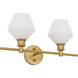 Rochester 2 Light 19 inch Brass Wall sconce Wall Light