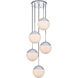 Oyster Bay 5 Light 18 inch Chrome Pendant Ceiling Light