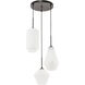 Rochester 3 Light 17 inch Black Pendant Ceiling Light