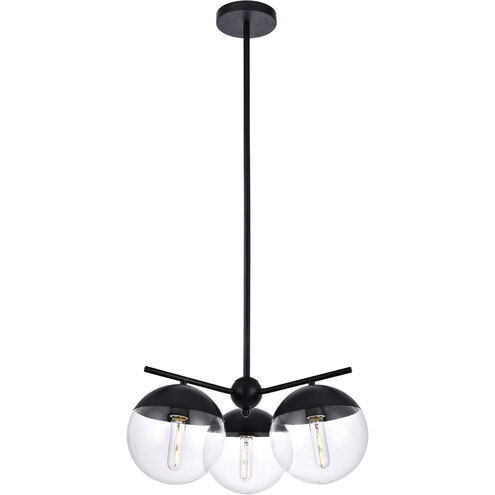 Oyster Bay 3 Light 21 inch Black Pendant Ceiling Light