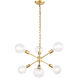 Charleston 6 Light 16 inch Brass Pendant Ceiling Light