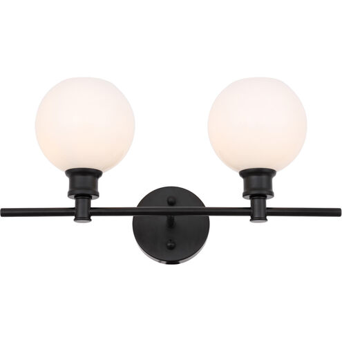 Syracuse 2 Light 19 inch Black Wall sconce Wall Light