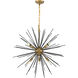 Esopus 8 Light 30 inch Brass and Black Pendant Ceiling Light