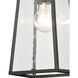 Logan 1 Light 5 inch Matte Black Outdoor Pendant