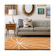 Philadelphia 180 X 144 inch Burnt Orange/Cream Rugs, Wool