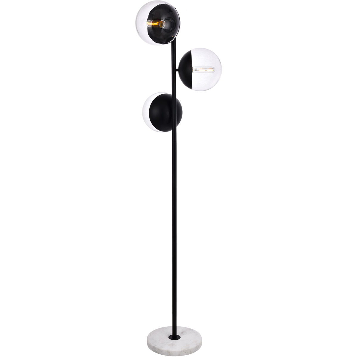 Oyster Bay 66 inch 40 watt Black Floor Lamp Portable Light