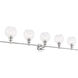 Syracuse 5 Light 47 inch Chrome Wall sconce Wall Light