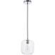 Syracuse 1 Light 7.3 inch Chrome Pendant Ceiling Light