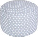 Buffalo 13 inch Grey Pouf