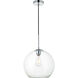 Huntington 1 Light 12 inch Chrome Pendant Ceiling Light