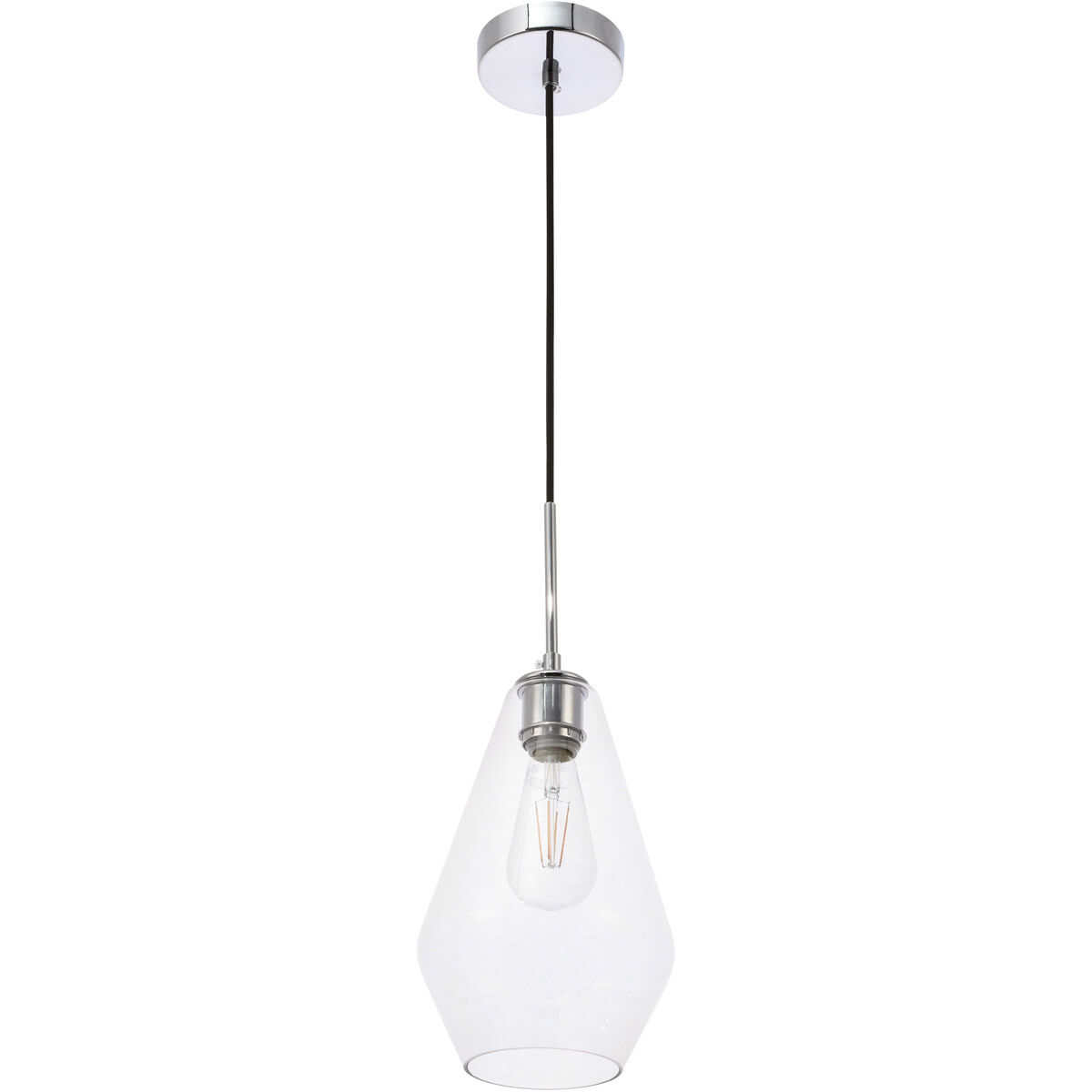 Rochester 1 Light 7 inch Chrome Pendant Ceiling Light