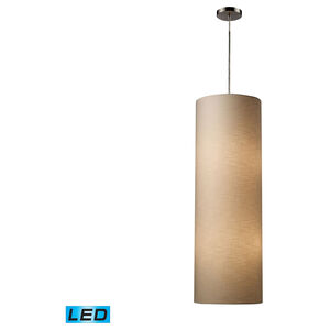 Plaza LED 12 inch Satin Nickel Pendant Ceiling Light