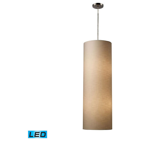 Plaza LED 12 inch Satin Nickel Pendant Ceiling Light