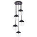 Oyster Bay 5 Light 18 inch Black Pendant Ceiling Light