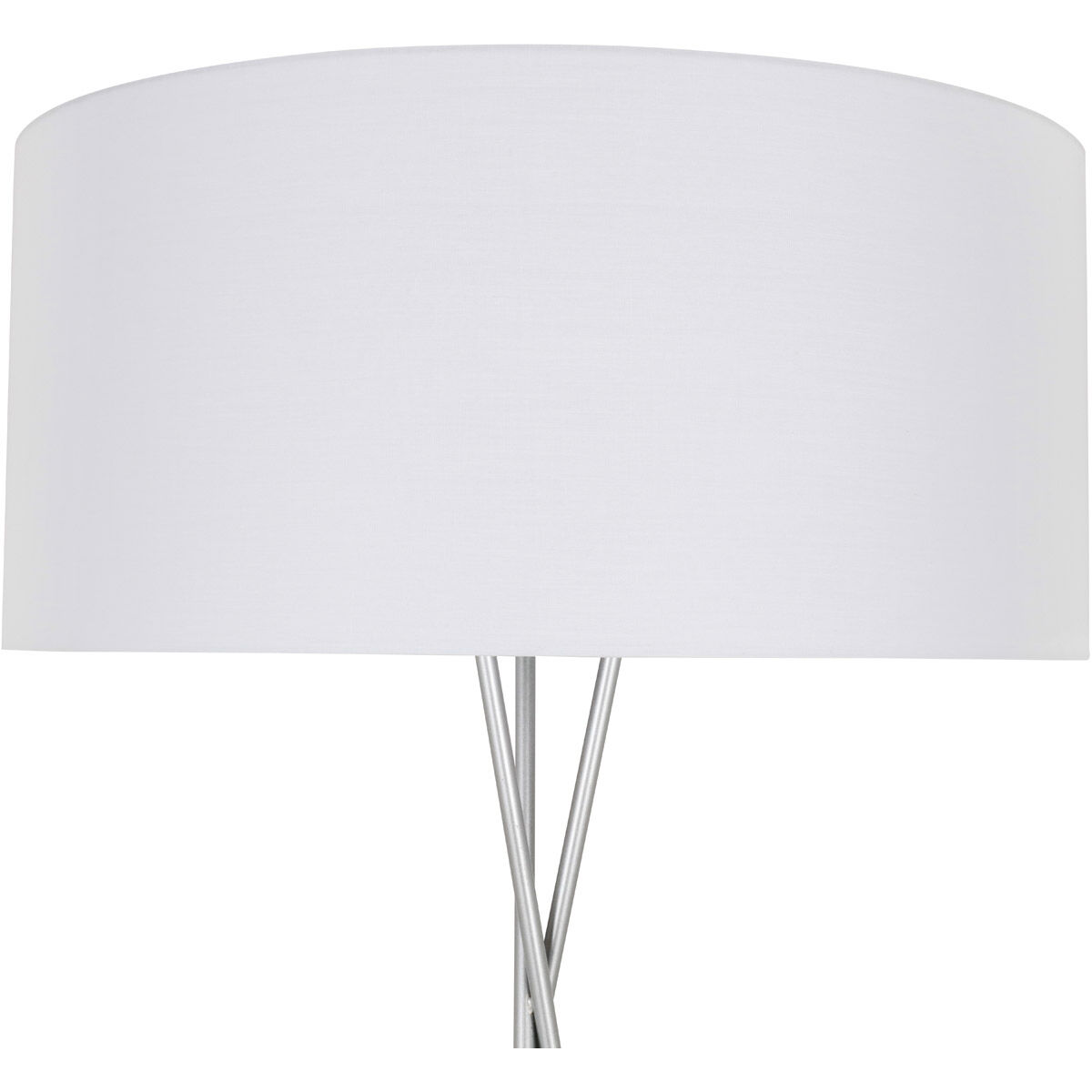 Moreau 66 inch 60 watt Silver Floor lamp Portable Light