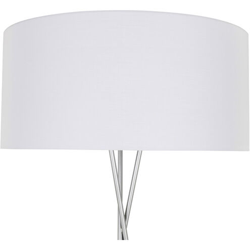 Moreau 66 inch 60 watt Silver Floor lamp Portable Light