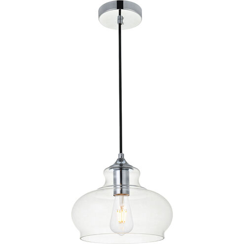 Gwynedd 1 Light 9 inch Chrome Pendant Ceiling Light