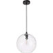 Pittsfield 1 Light 12 inch Black Pendant Ceiling Light