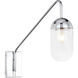 Malta 1 Light 4.8 inch Chrome Wall sconce Wall Light