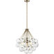 Punxsutawney 3 Light 22 inch Satin Brass Pendant Ceiling Light