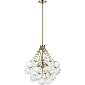 Punxsutawney 3 Light 22 inch Satin Brass Pendant Ceiling Light