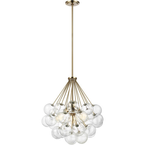 Punxsutawney 3 Light 22 inch Satin Brass Pendant Ceiling Light