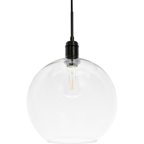 Rensselaer 1 Light 13 inch Black Pendant Ceiling Light