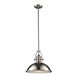 Pittsburgh 1 Light 17 inch Satin Nickel Pendant Ceiling Light
