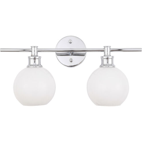 Syracuse 2 Light 19 inch Chrome Wall sconce Wall Light