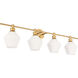 Rochester 4 Light 38 inch Brass Wall sconce Wall Light