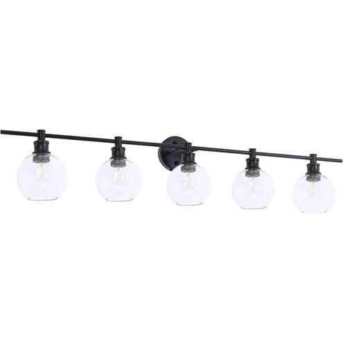 Syracuse 5 Light 47 inch Black Wall sconce Wall Light