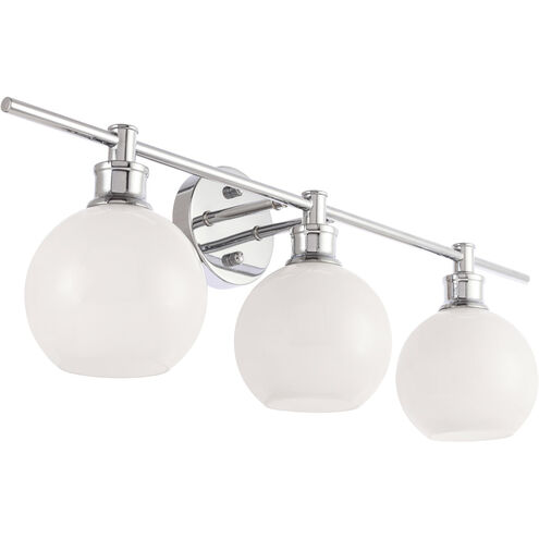 Syracuse 3 Light 28 inch Chrome Wall sconce Wall Light