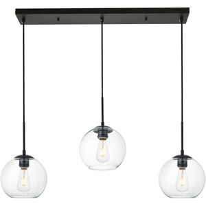 Huntington 3 Light 8 inch Black Pendant Ceiling Light