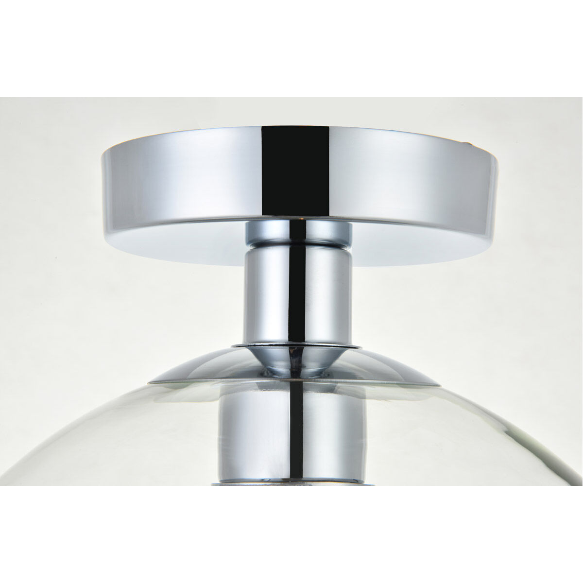 Huntington 1 Light 10 inch Chrome Flush Mount Ceiling Light