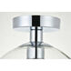 Huntington 1 Light 10 inch Chrome Flush Mount Ceiling Light
