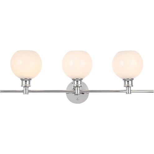 Syracuse 3 Light 28 inch Chrome Wall sconce Wall Light