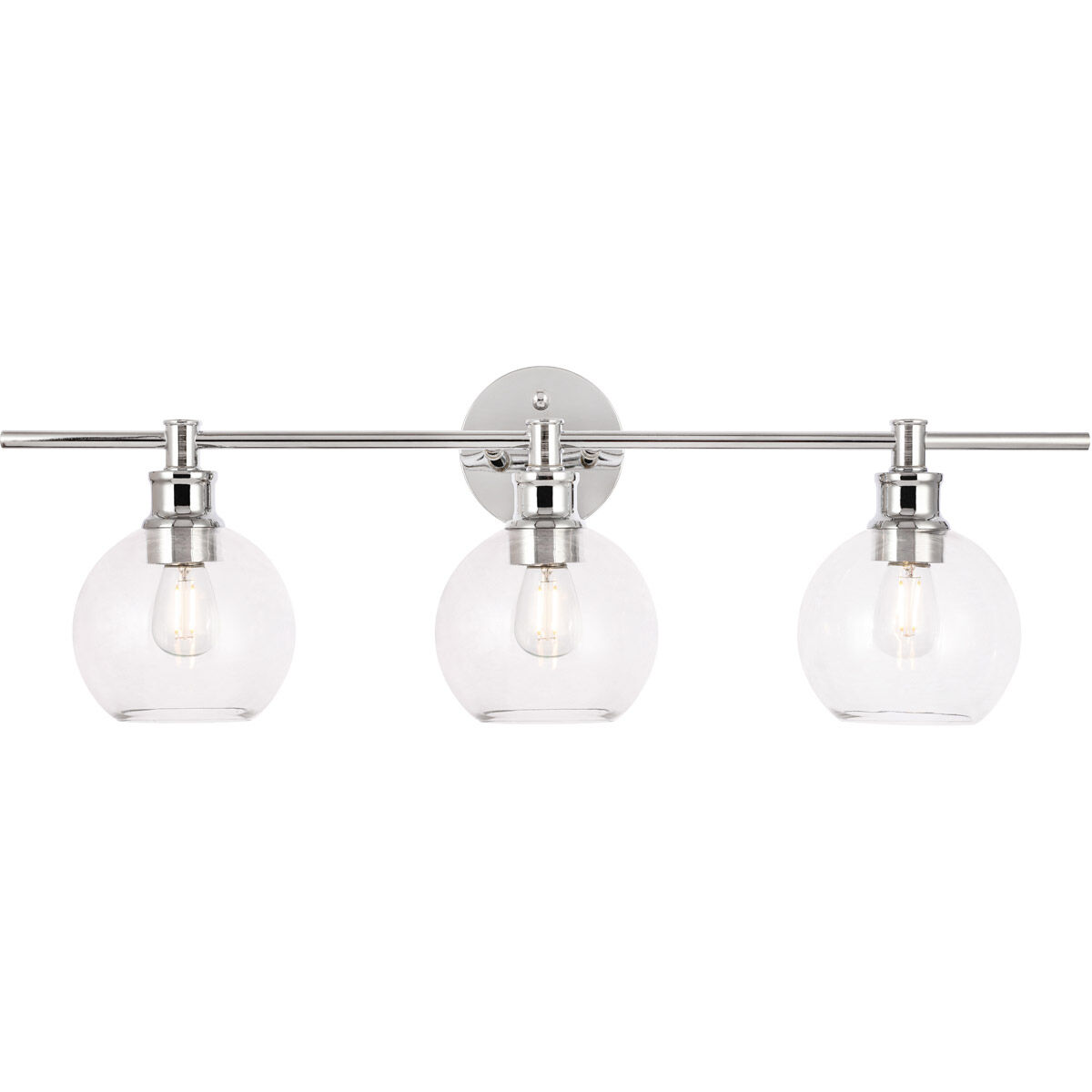 Syracuse 3 Light 28 inch Chrome Wall sconce Wall Light