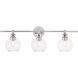 Syracuse 3 Light 28 inch Chrome Wall sconce Wall Light