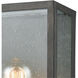 Solvay 1 Light 11 inch Blackened Bronze with Brushed Brass Outdoor Sconce