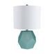 Mechanicville 17 inch 40 watt Aqua Table Lamp Portable Light