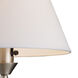 Middletown 24 inch 150 watt Satin Nickel Swingarm Sconce Wall Light
