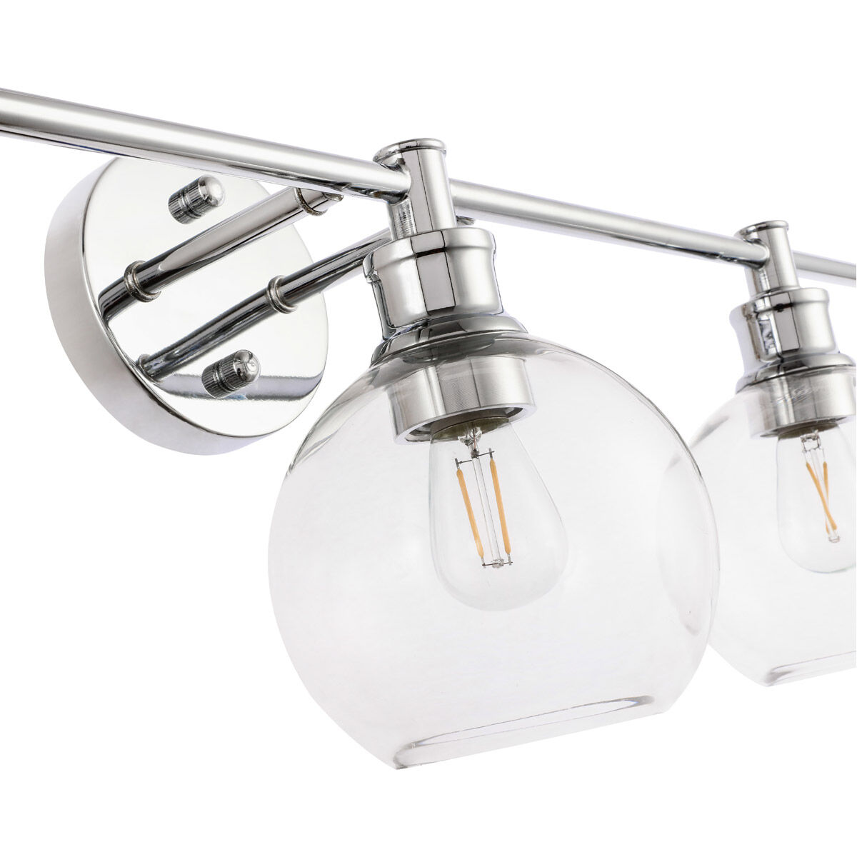 Syracuse 3 Light 28 inch Chrome Wall sconce Wall Light